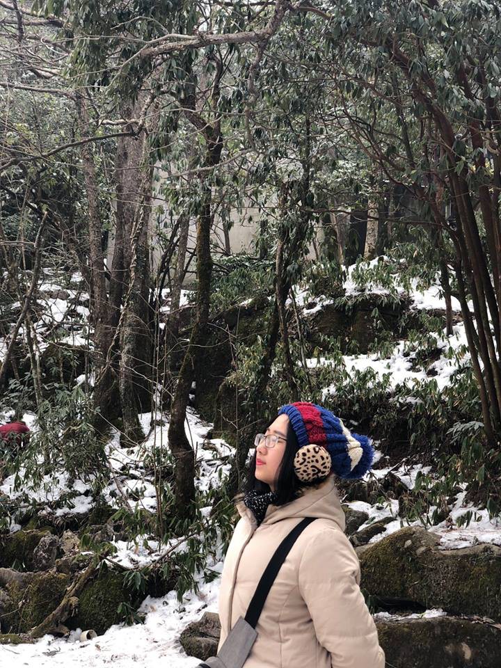 Chụp với tuyết cũng đẹp chẳng khác gì ở Nhật hay ở Hàn nhé!