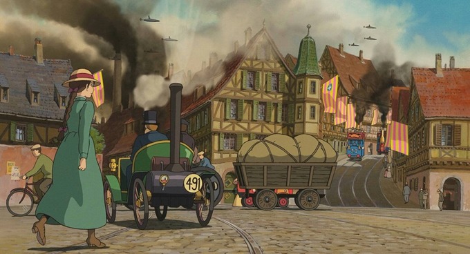 Nếu là fan của phim hoạt hình Ghibli, bạn sẽ nhanh chóng nhận ra hình ảnh quen thuộc này trong Howl's Moving Castle ra mắt vào năm 2004. Họa sĩ Miyazaki Hayao đã lấy cảm hứng từ làng cổ Colmar khi vẽ bối cảnh phim.